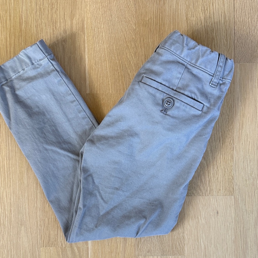 3-Pack Boys' Casual Chino Pants in Beige, Navy & Light Gray - Picture 6 of 7